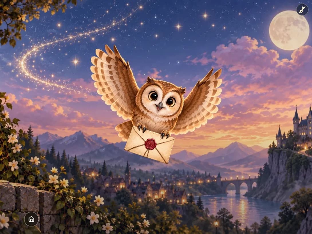 Example of the Magical Owl theme